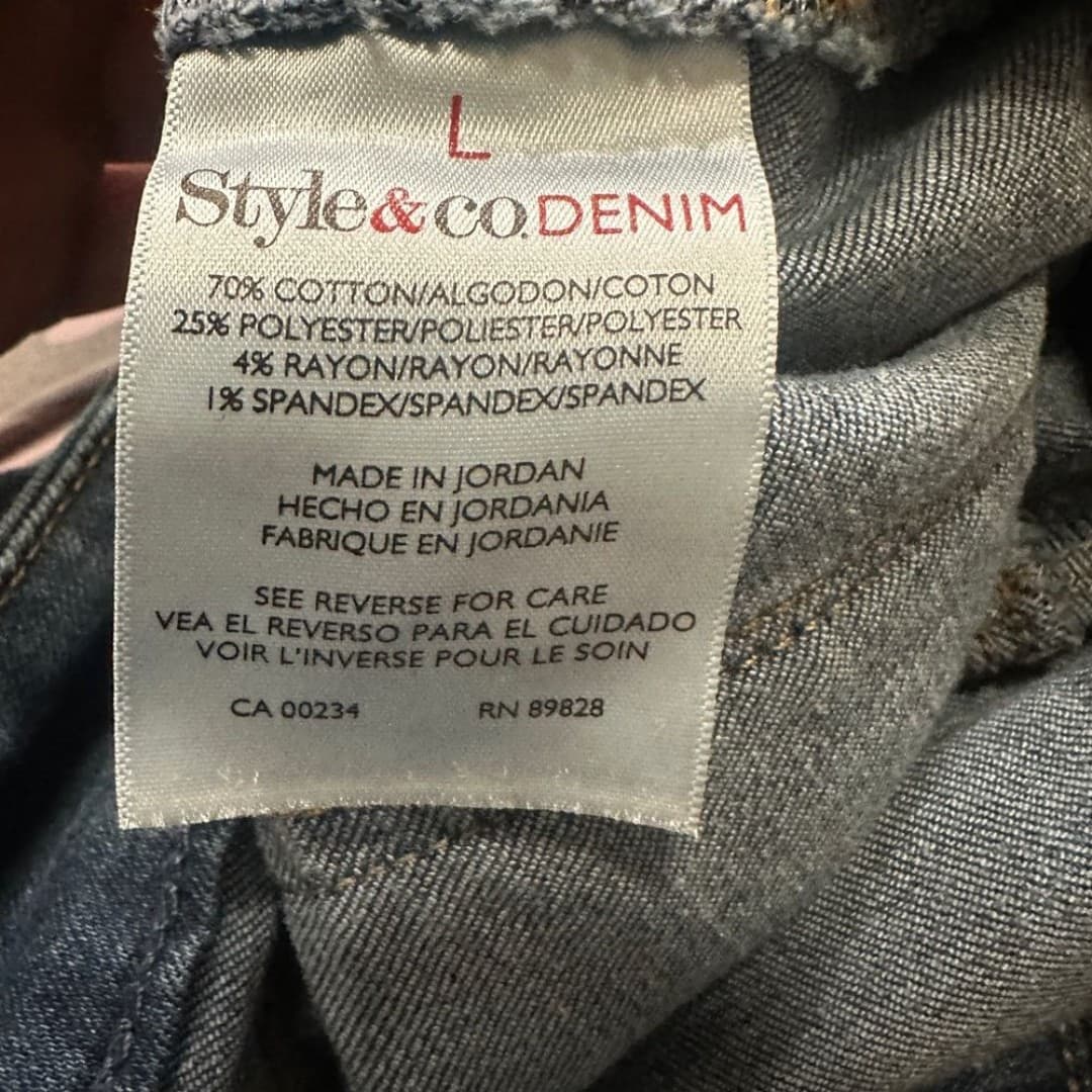 Style & Co. Classic Blue Jeans elastic waistband - Thumbnail 8
