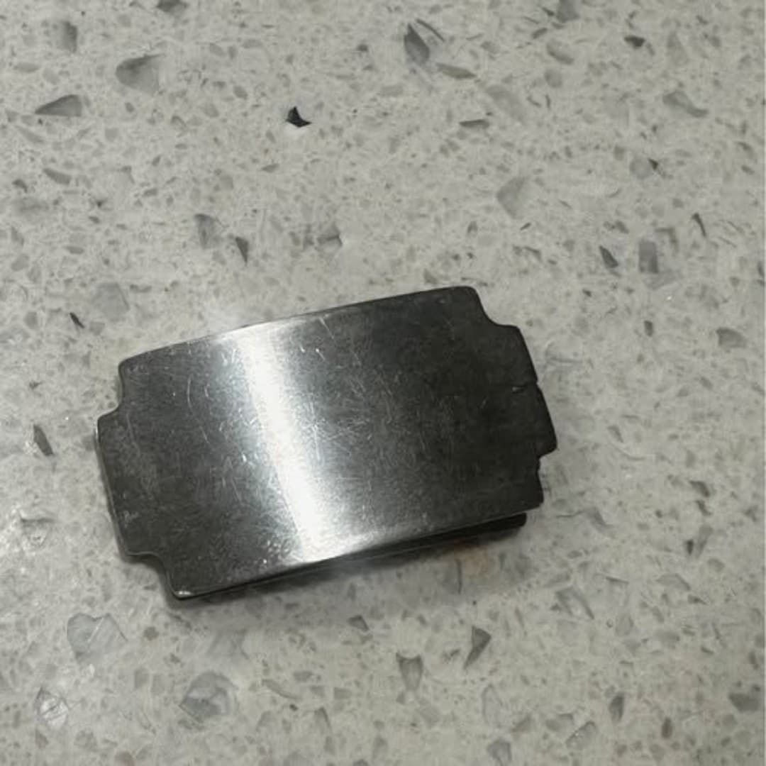 Stainless steel, razor shape pendant - Thumbnail 5