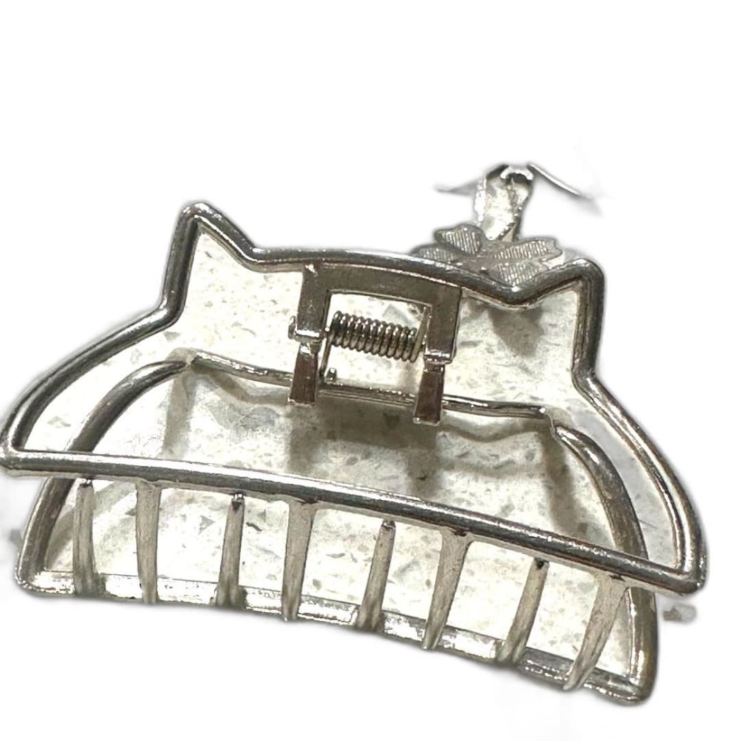 Silver Butterfly Hair Clip - Thumbnail 2