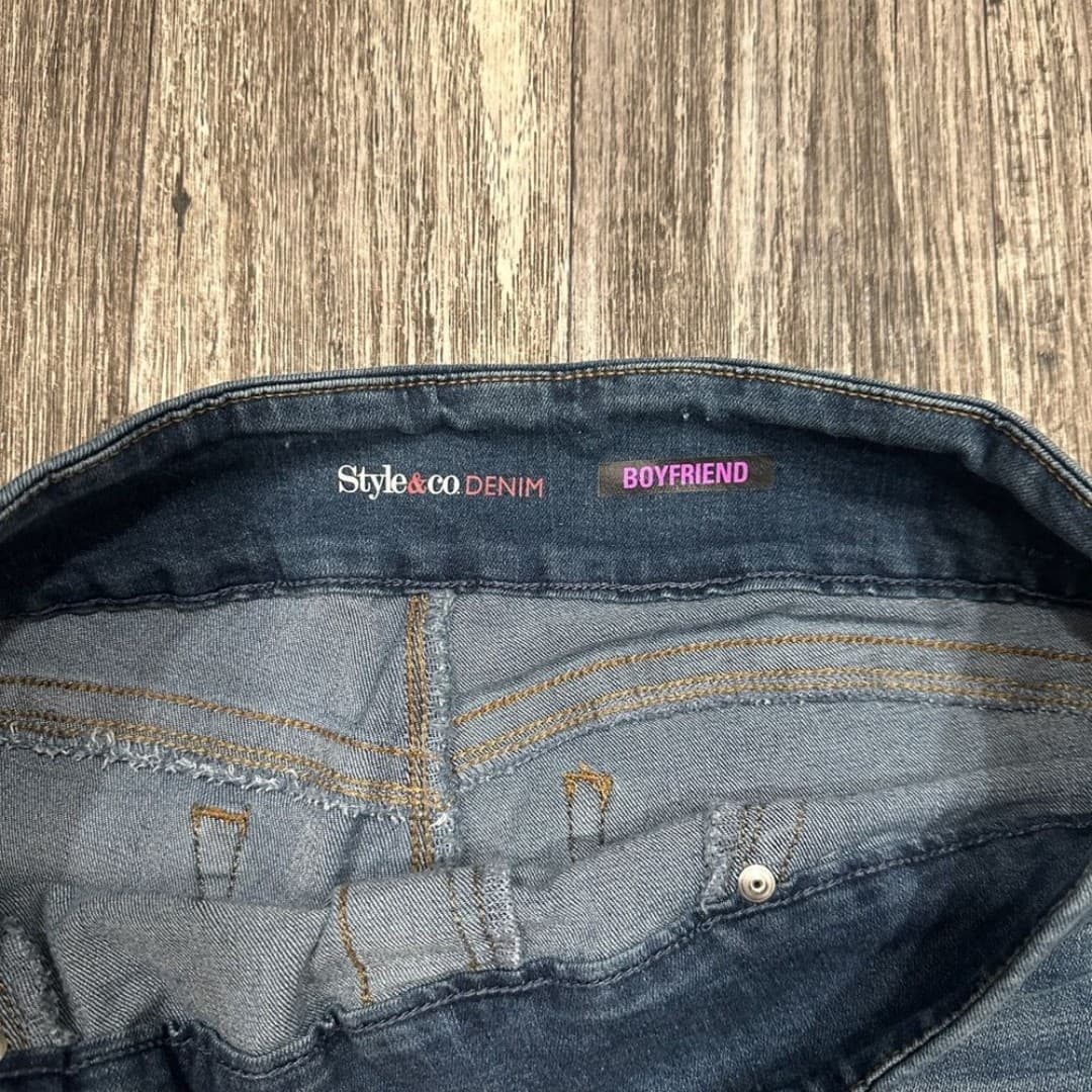 Style & Co. Classic Blue Jeans elastic waistband - Thumbnail 6