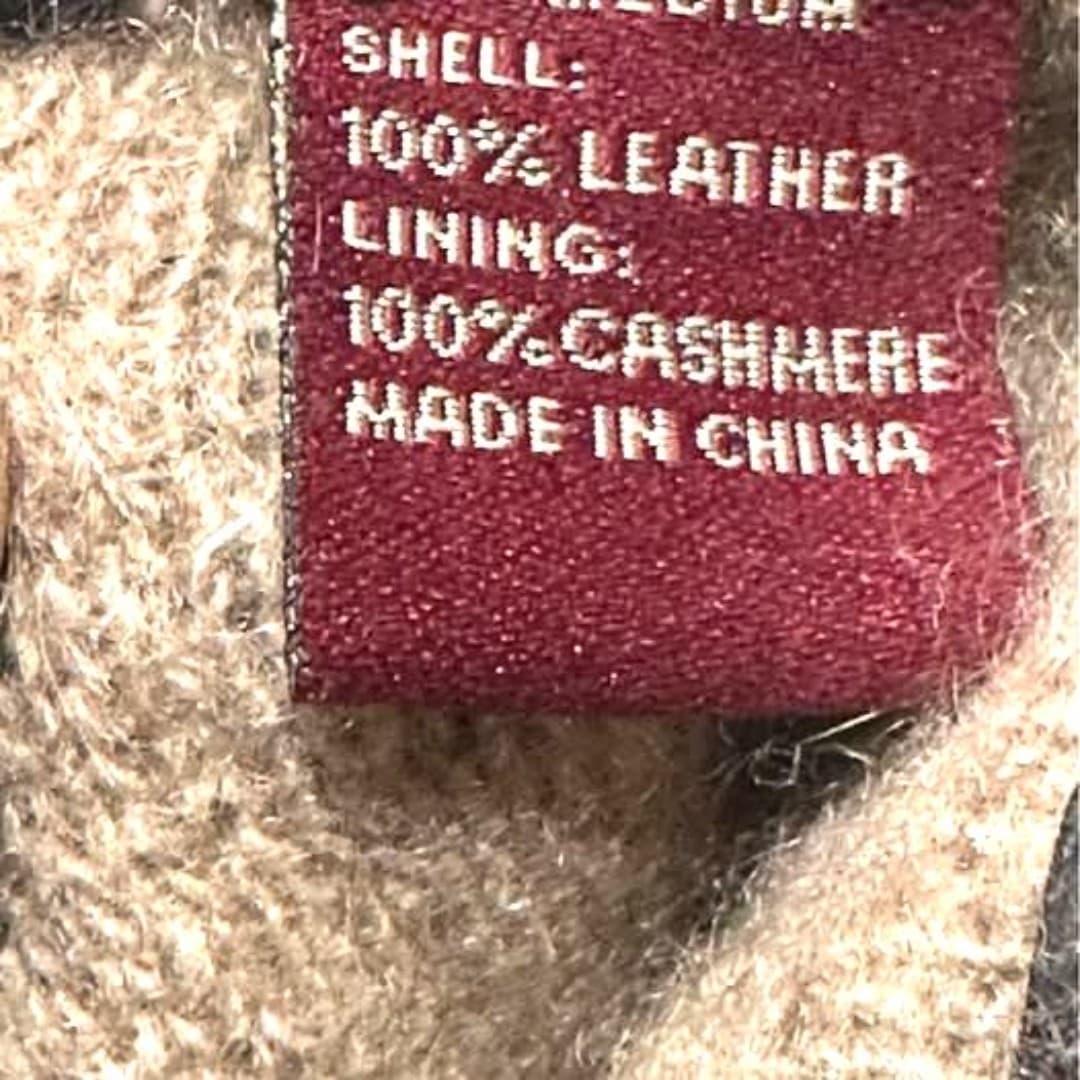 Vintage Etienne Aigner Black Soft Leather Gloves with White Stitching - Thumbnail 7