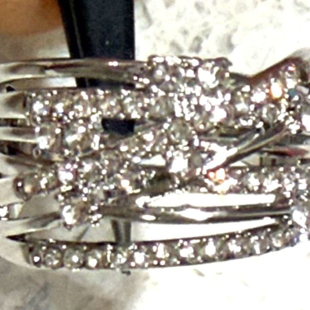 Sparkling Fashion Ring With Crystals Size : 8 - Thumbnail 8