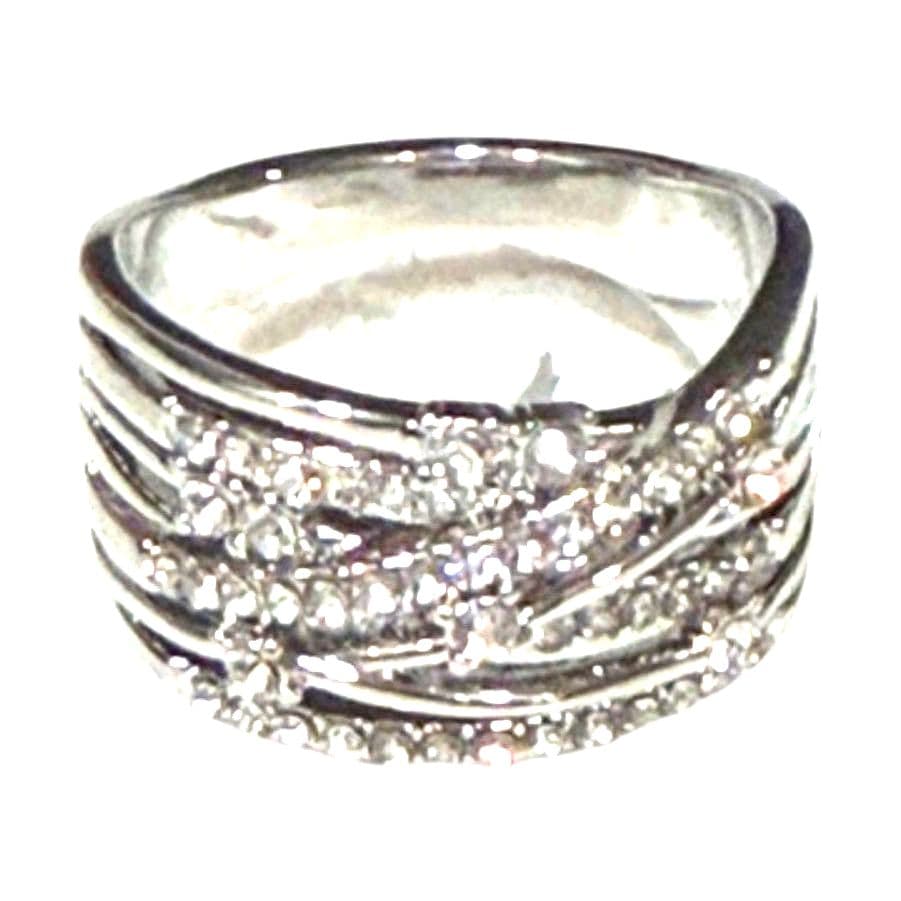 Sparkling Fashion Ring With Crystals Size : 8 - Thumbnail 2