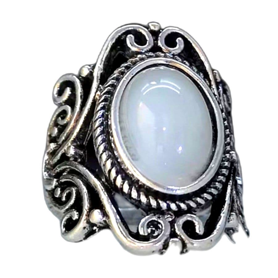 Silver Alloy Ring Size: 7.5 - Thumbnail 3