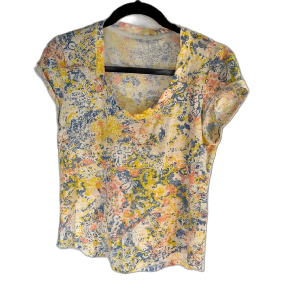 Pilcro & the Letterpress Floral Tee (Anthropologie) – XS - Image 1