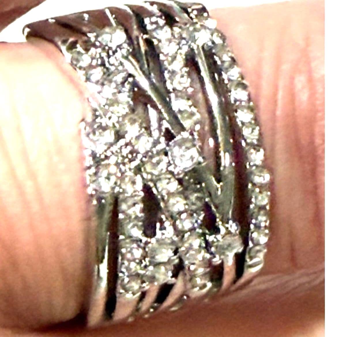 Sparkling Fashion Ring With Crystals Size : 8 - Thumbnail 6