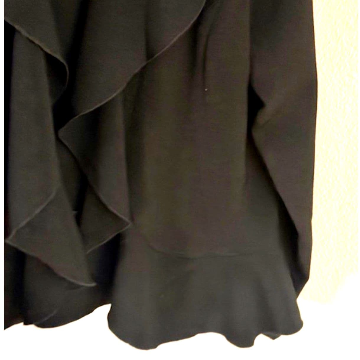 Joan Rivers Black Ruffle Front Blazer Jacket Size M Classic Elegant - Thumbnail 6