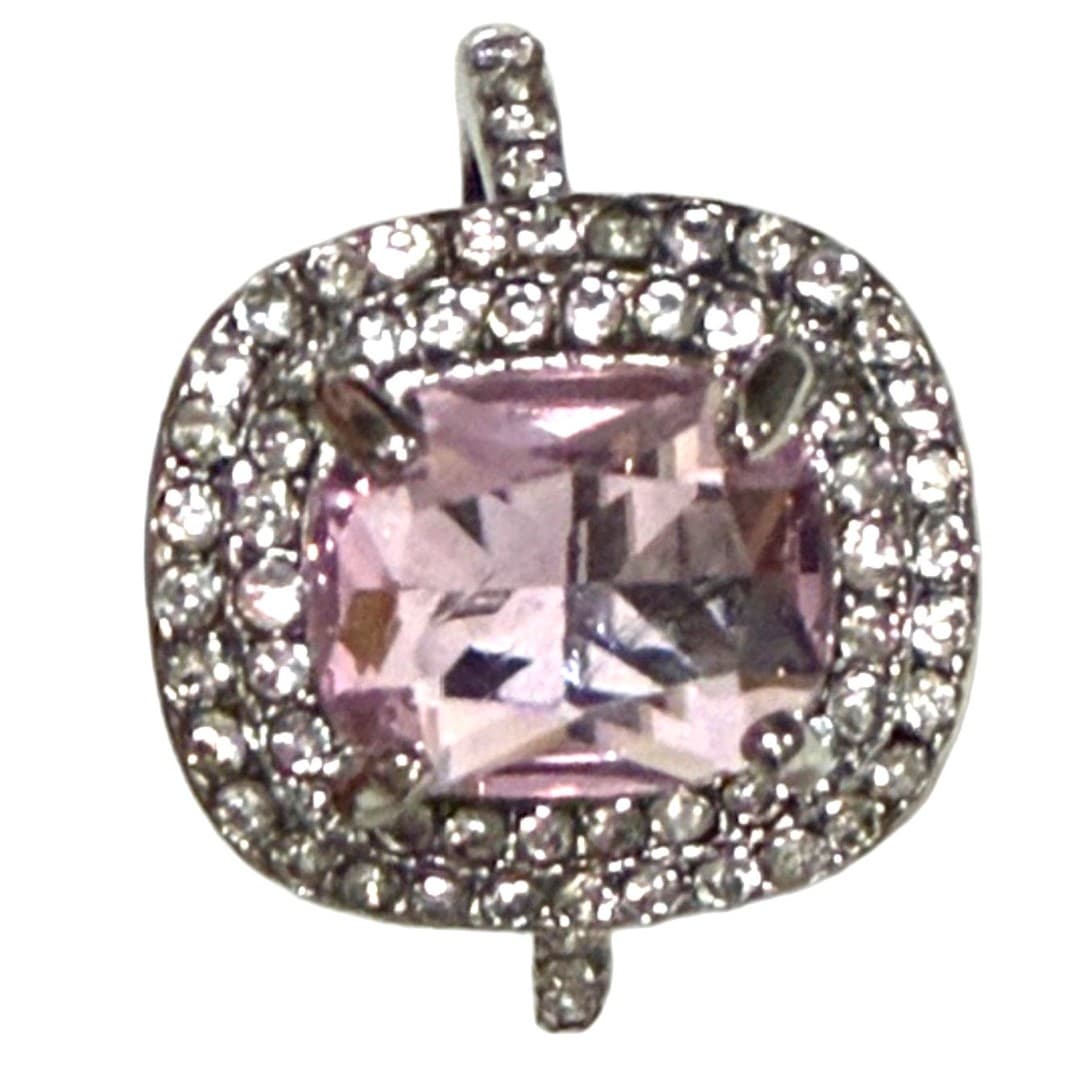 Sparkling Imitation Zircona Pink Fashion Ring - Thumbnail 2