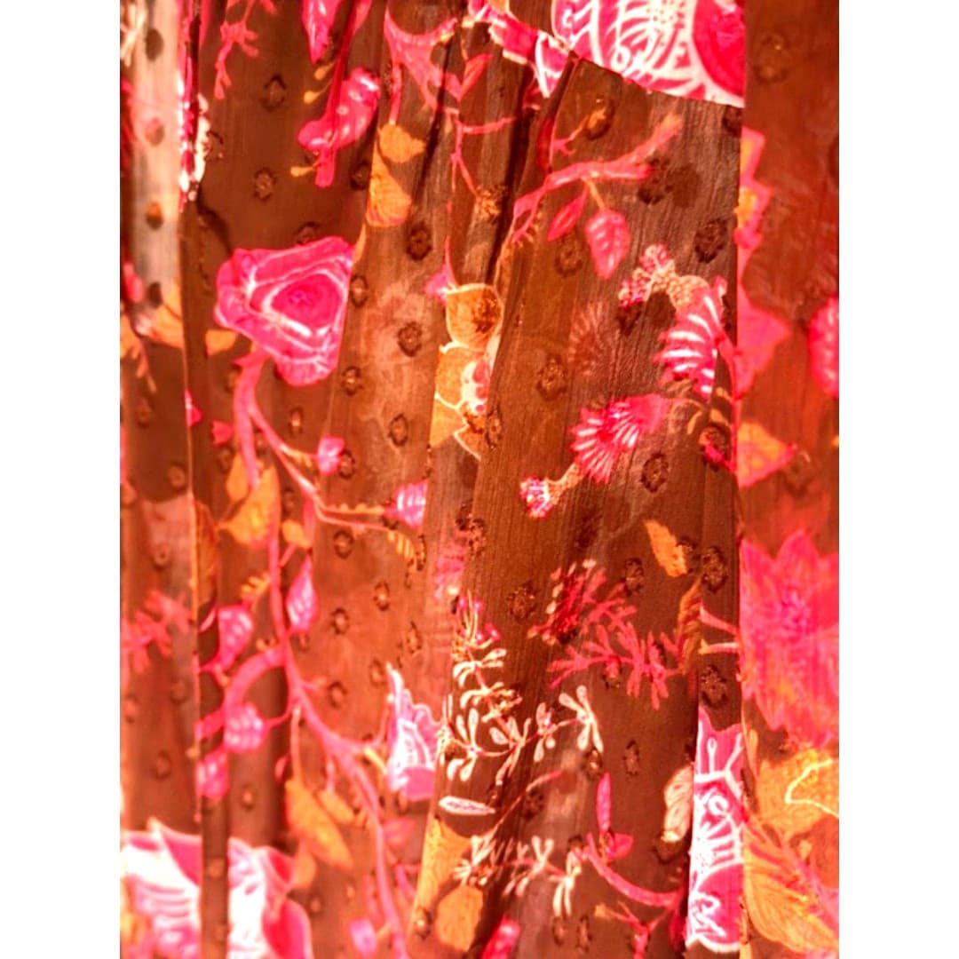 Joie Floral Sheer Blouse Size M Boho Romantic Long Sleeve - Thumbnail 4