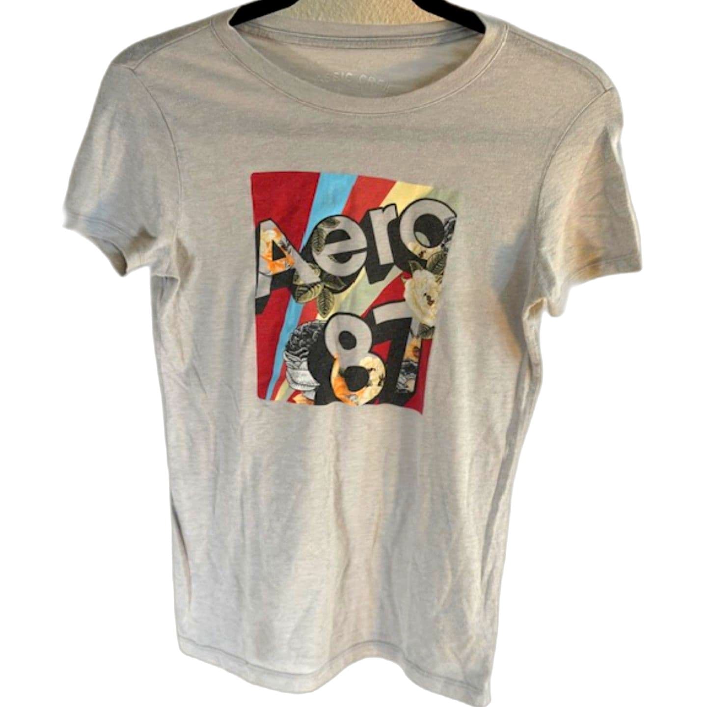 Aeropostale Classic Crew Top Size M Casual Basic Everyday Tee - Thumbnail 2