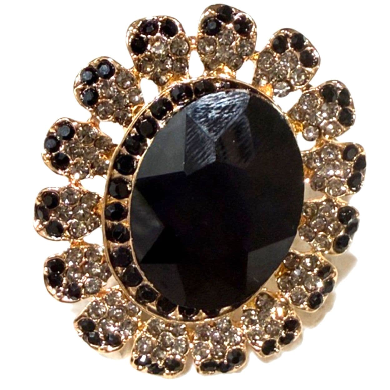 Elegant, Adjustable Sunflower Ring - Image 1