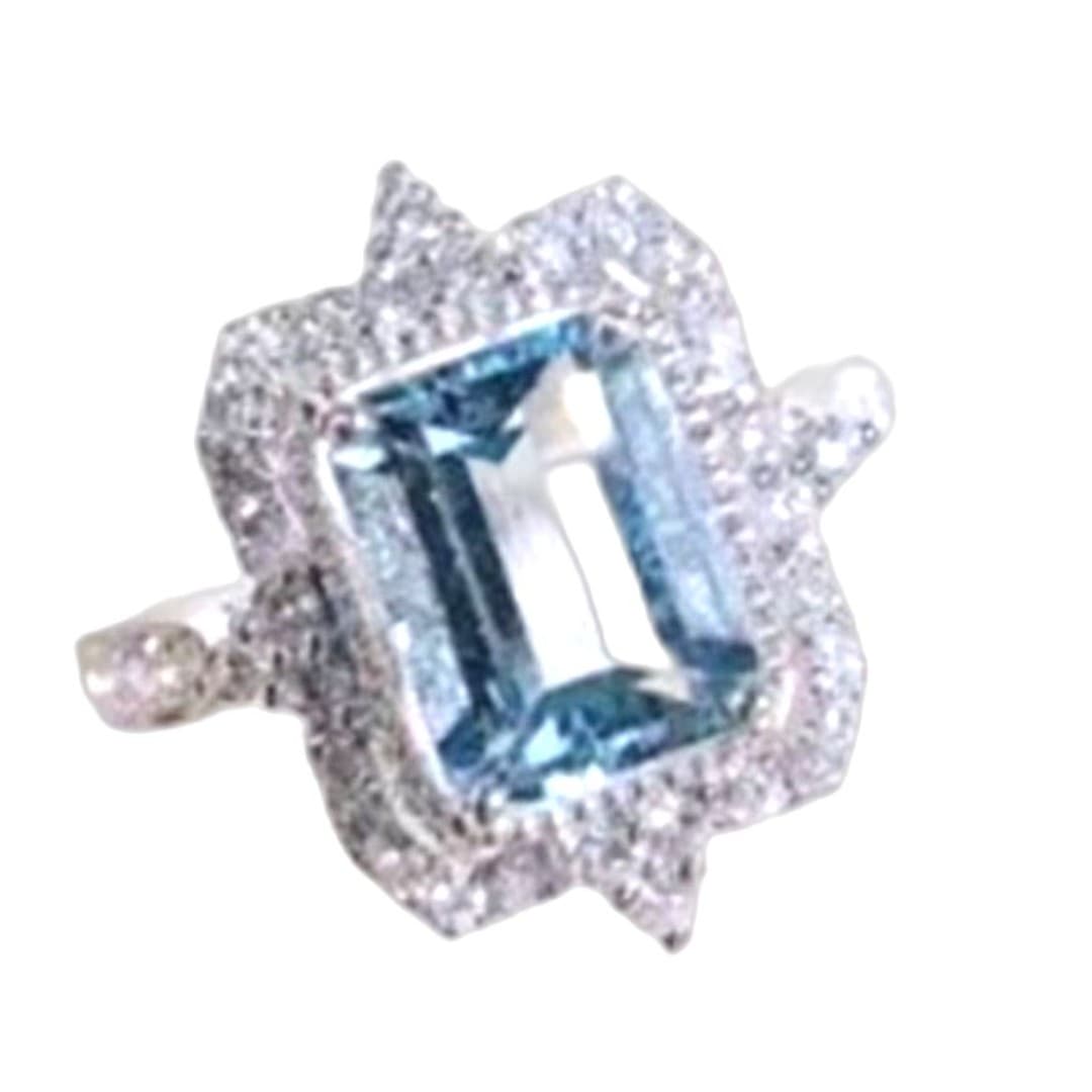 Blue Gemstone Elegant Ring - Thumbnail 10