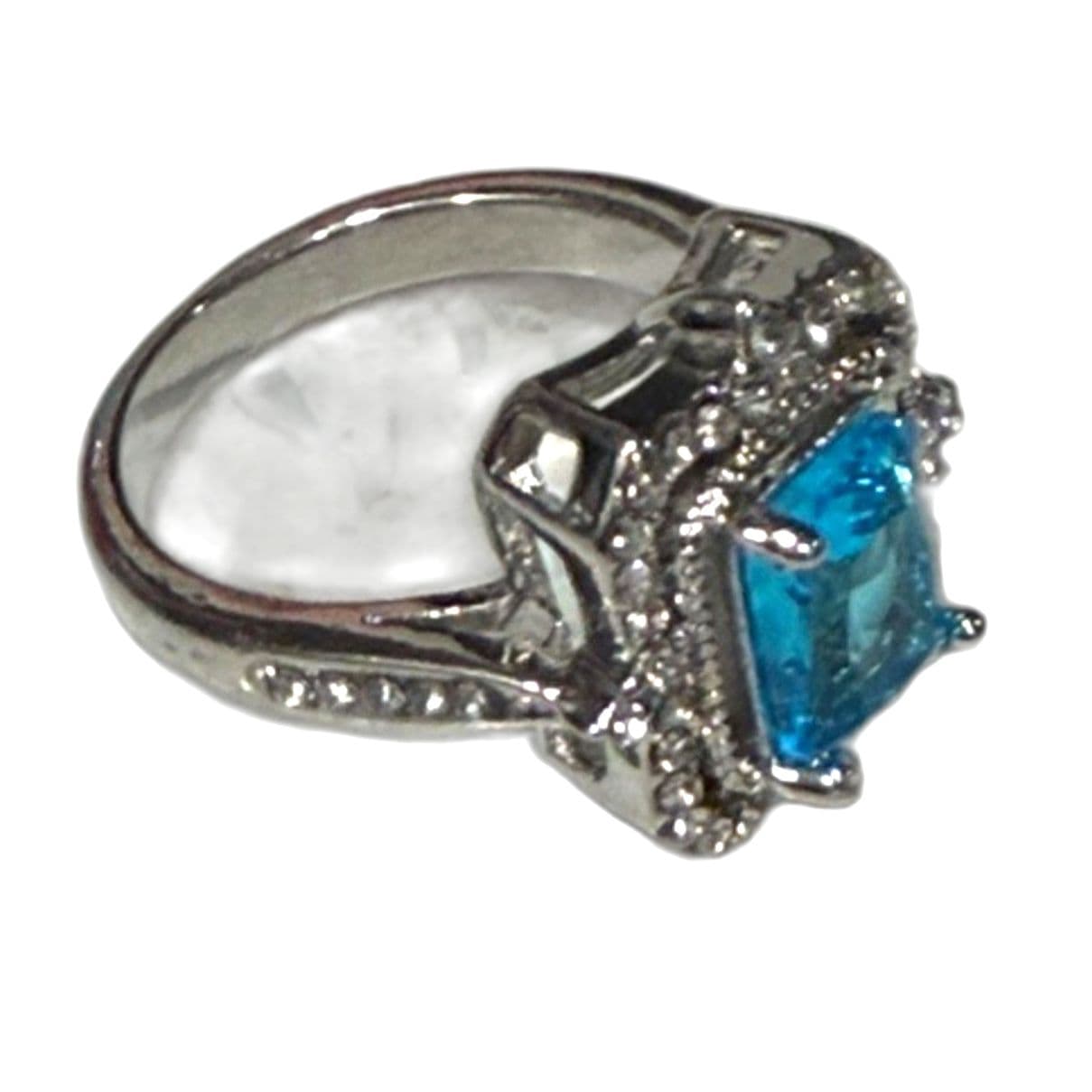 Blue Gemstone Elegant Ring - Thumbnail 4