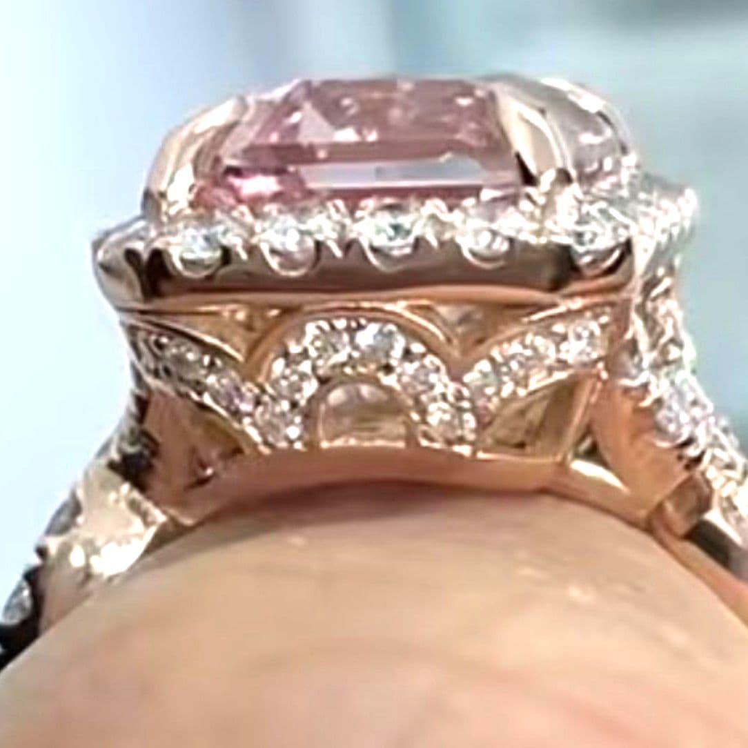 Oval cut, cubic synthetic zirconia ring 8.5 - Thumbnail 7