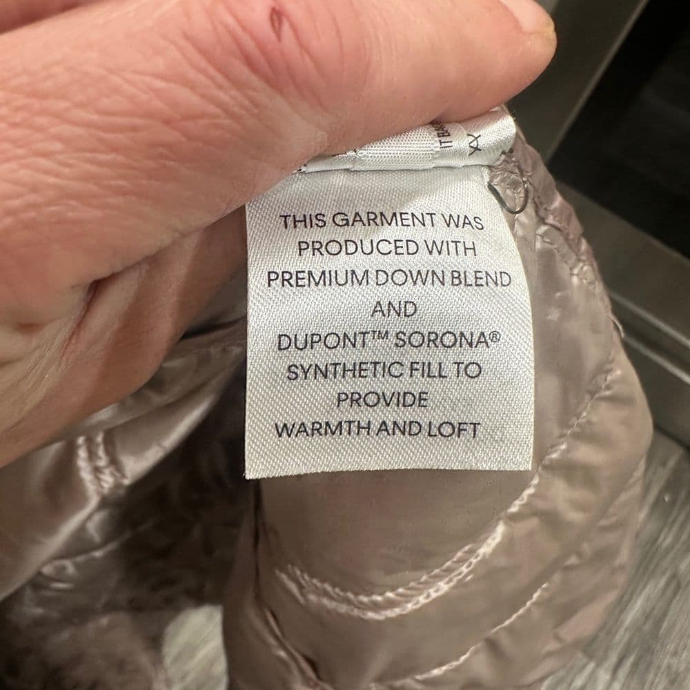 Calvin Klein Quilted Packable Down Taupe Puffer Jacket New - Thumbnail 9