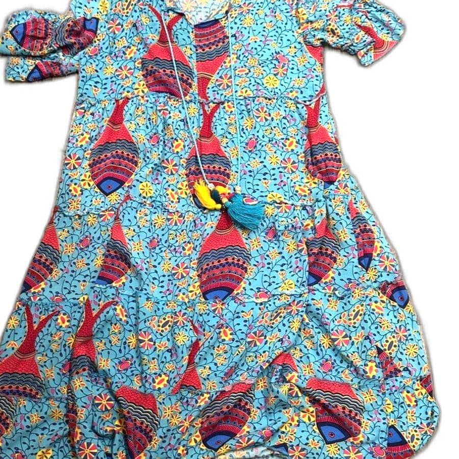 Vintage Beautiful Boho style mandala dress with tassels - Image 1