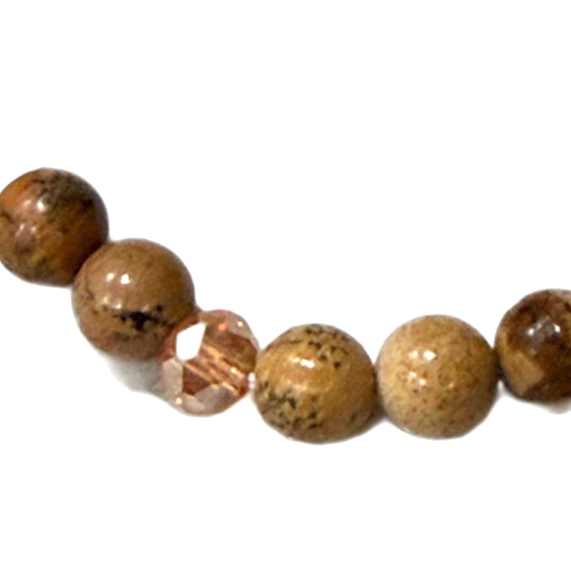 Citrine Stone beaded bracelet unisex handcrafted jewelry for men and women - Thumbnail 3
