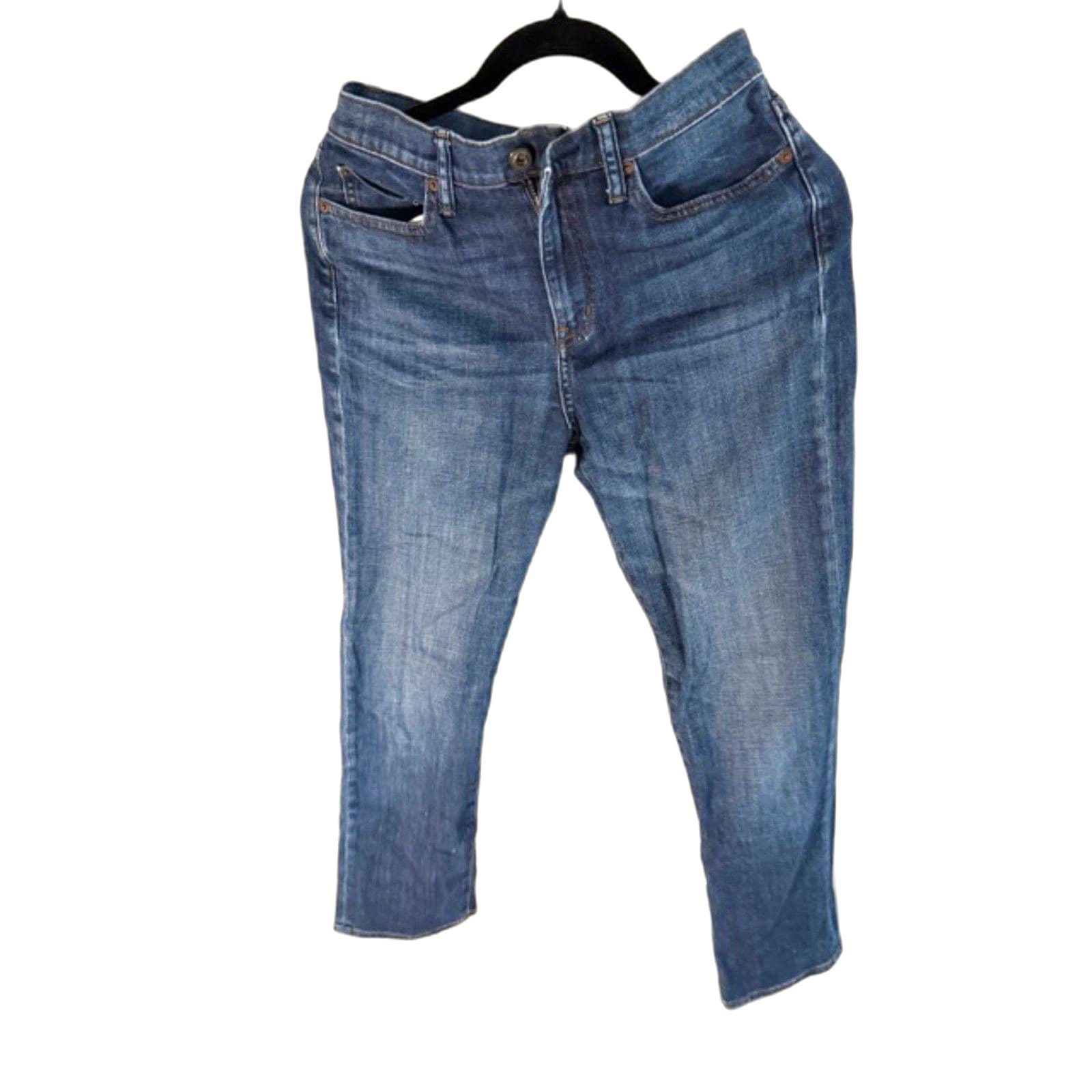 Rare Item Uniqlo Women’s Jeans Blue Denim Straight/Skinny Fit Size 3 (26-27) - Thumbnail 2