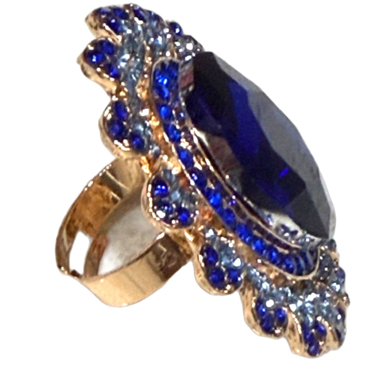 Elegant, Adjustable Sunflower Ring - Thumbnail 2