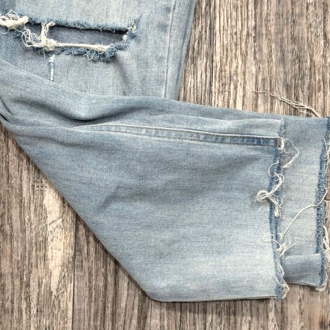 Wild Fable Light Wash Distressed Skinny Jeans Size 6 High Rise Stretch - Thumbnail 3