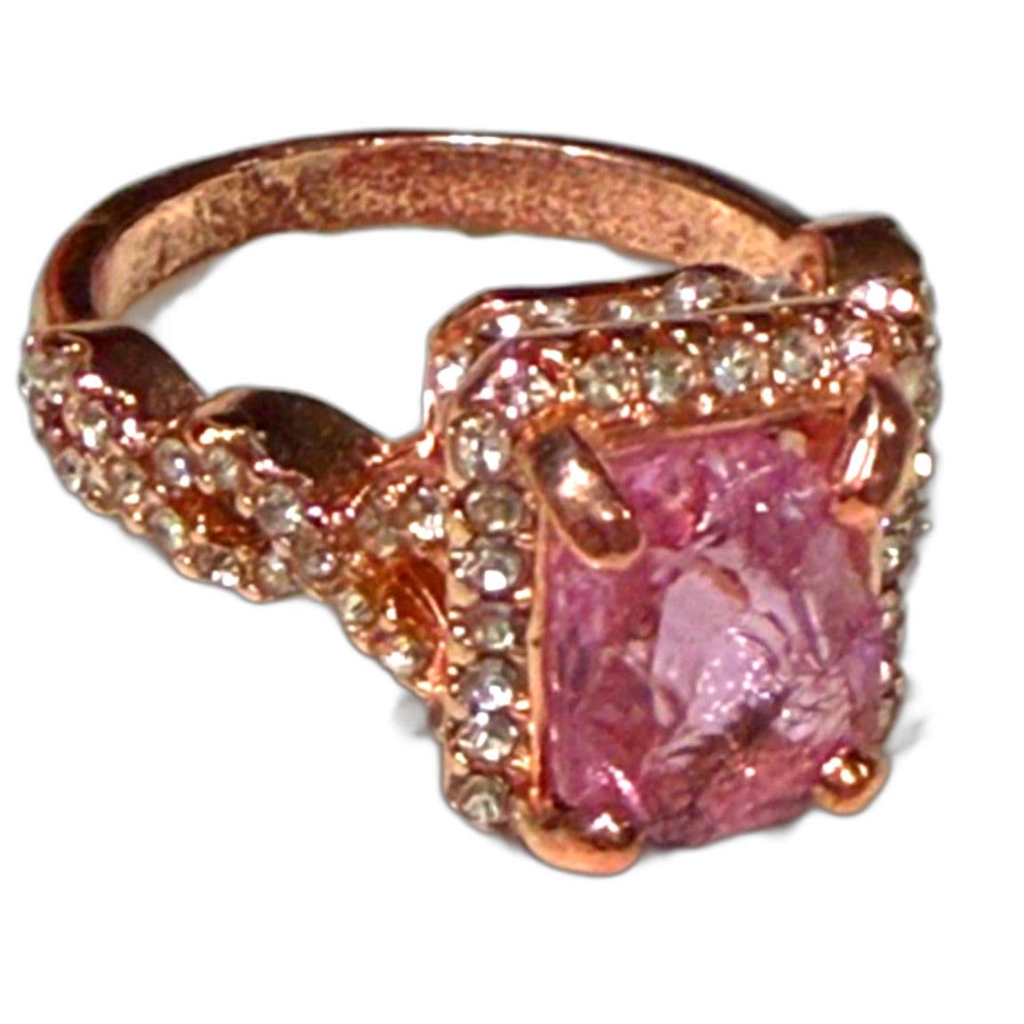 Oval cut, cubic synthetic zirconia ring 7.5 also other sizes available - Thumbnail 7