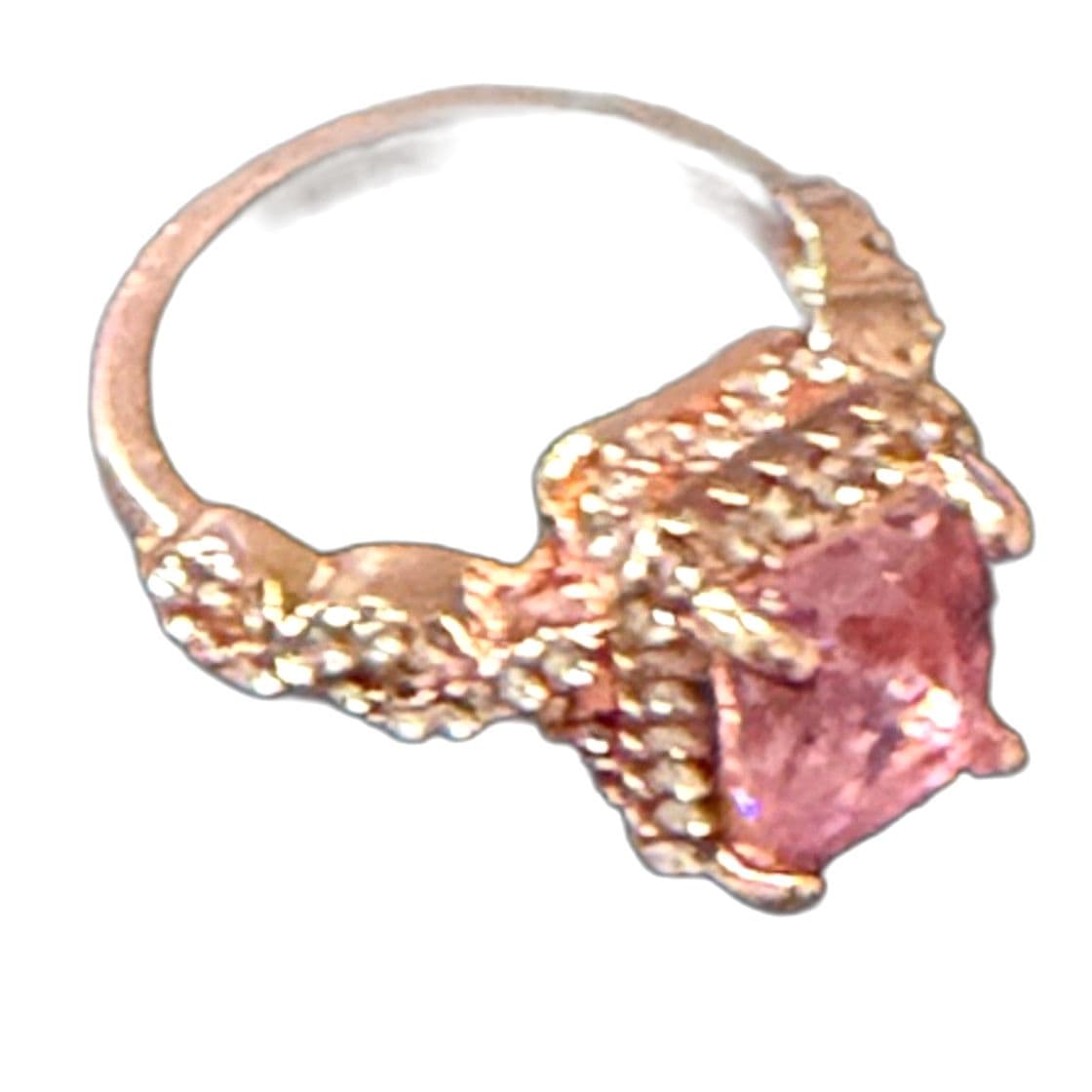 Oval cut, cubic synthetic zirconia ring 7.5 also other sizes available - Thumbnail 2