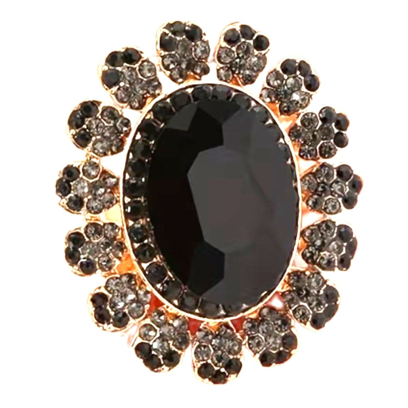 Elegant, Adjustable Sunflower Ring - Thumbnail 4