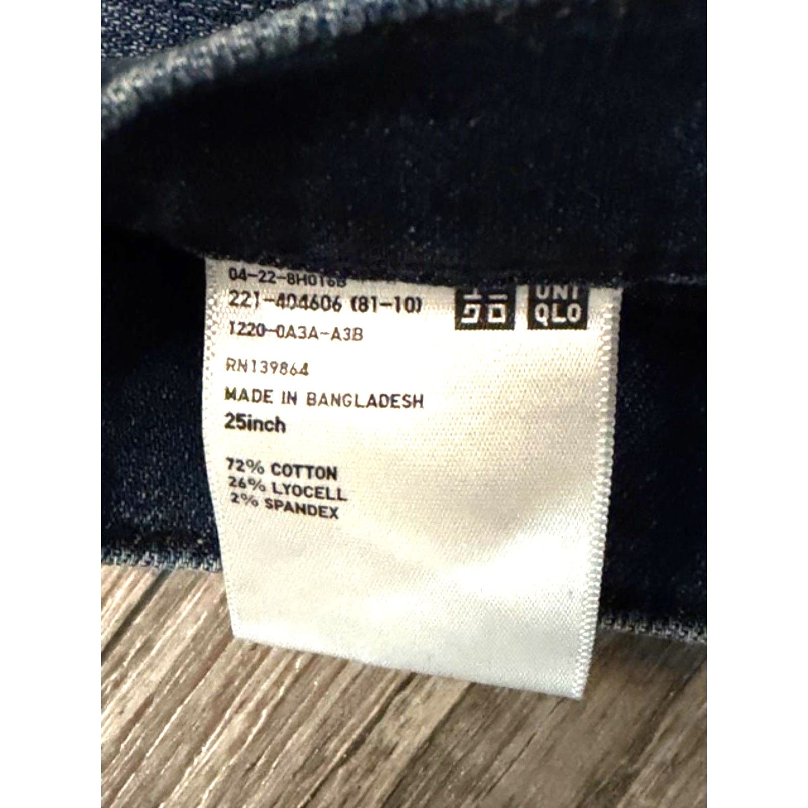 Rare Item Uniqlo Women’s Jeans Blue Denim Straight/Skinny Fit Size 3 (26-27) - Thumbnail 8