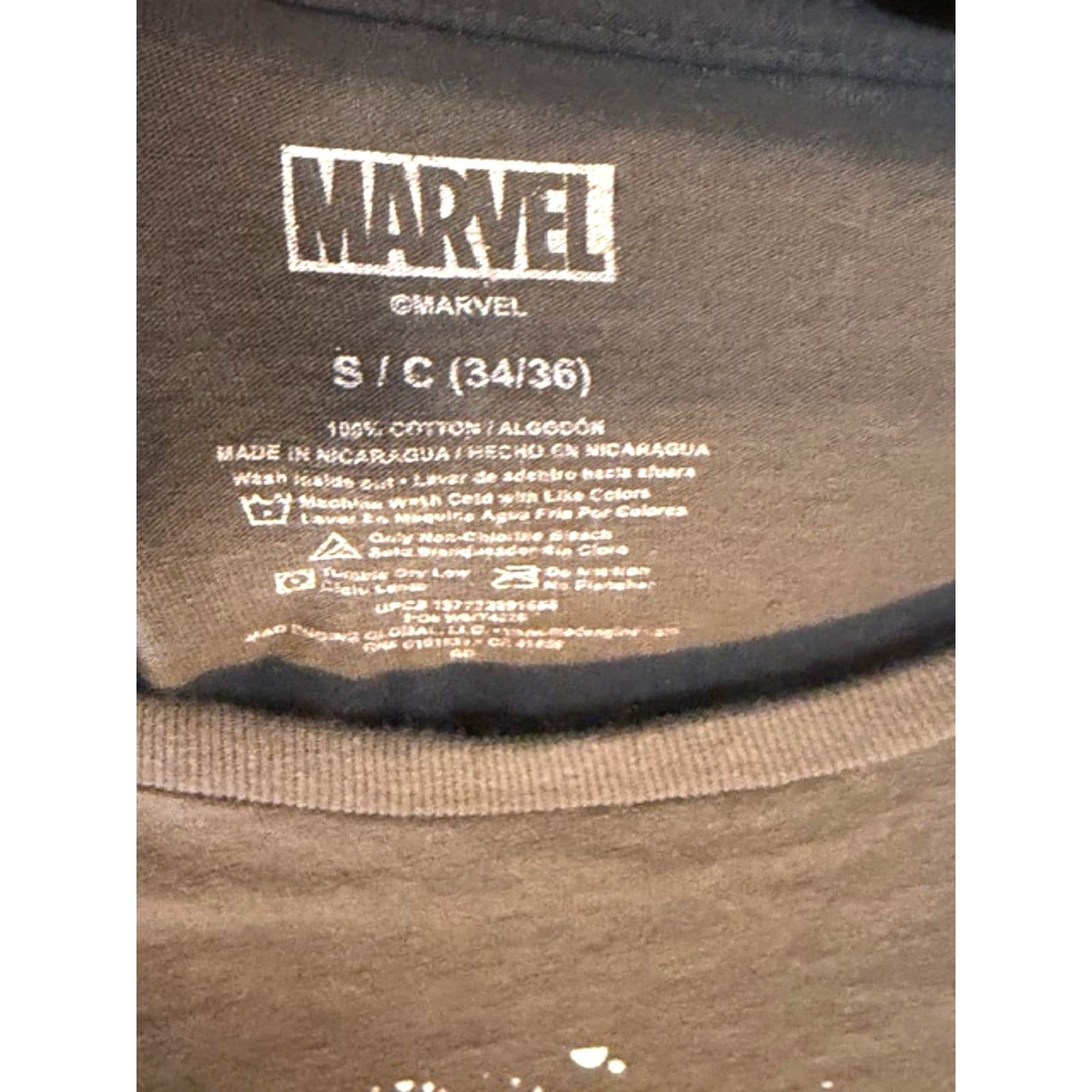 Marvel Venom Graphic T Shirt Gray Size Small - Thumbnail 6