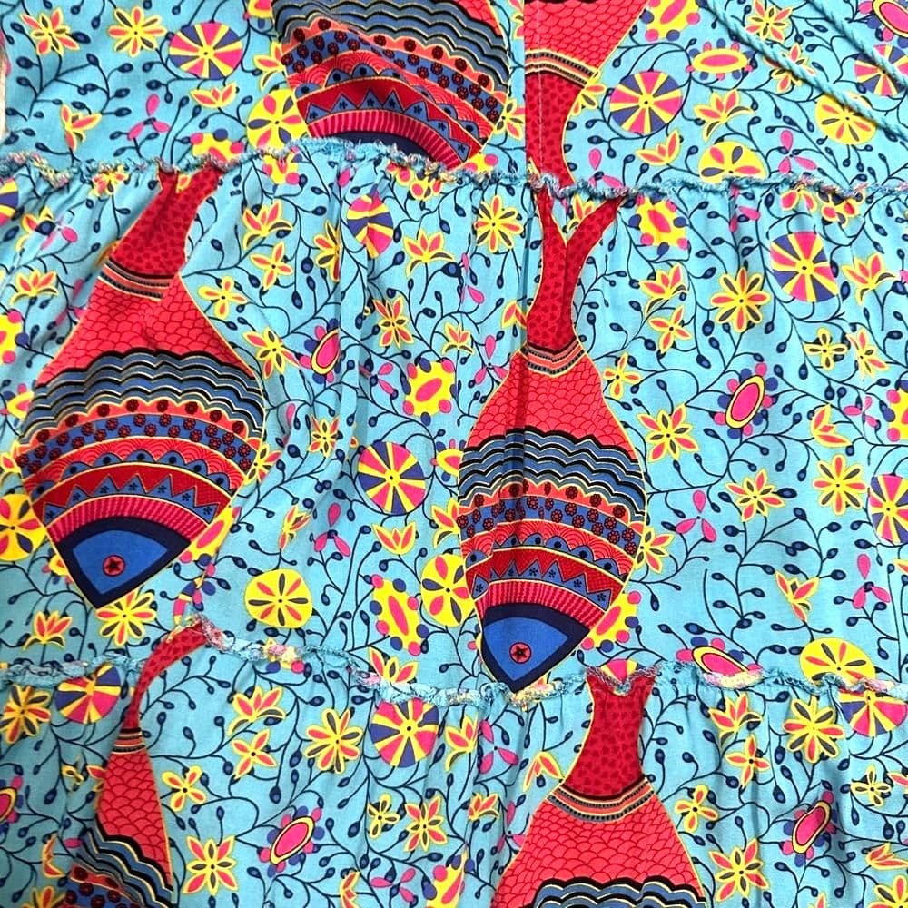 Vintage Beautiful Boho style mandala dress with tassels - Thumbnail 7