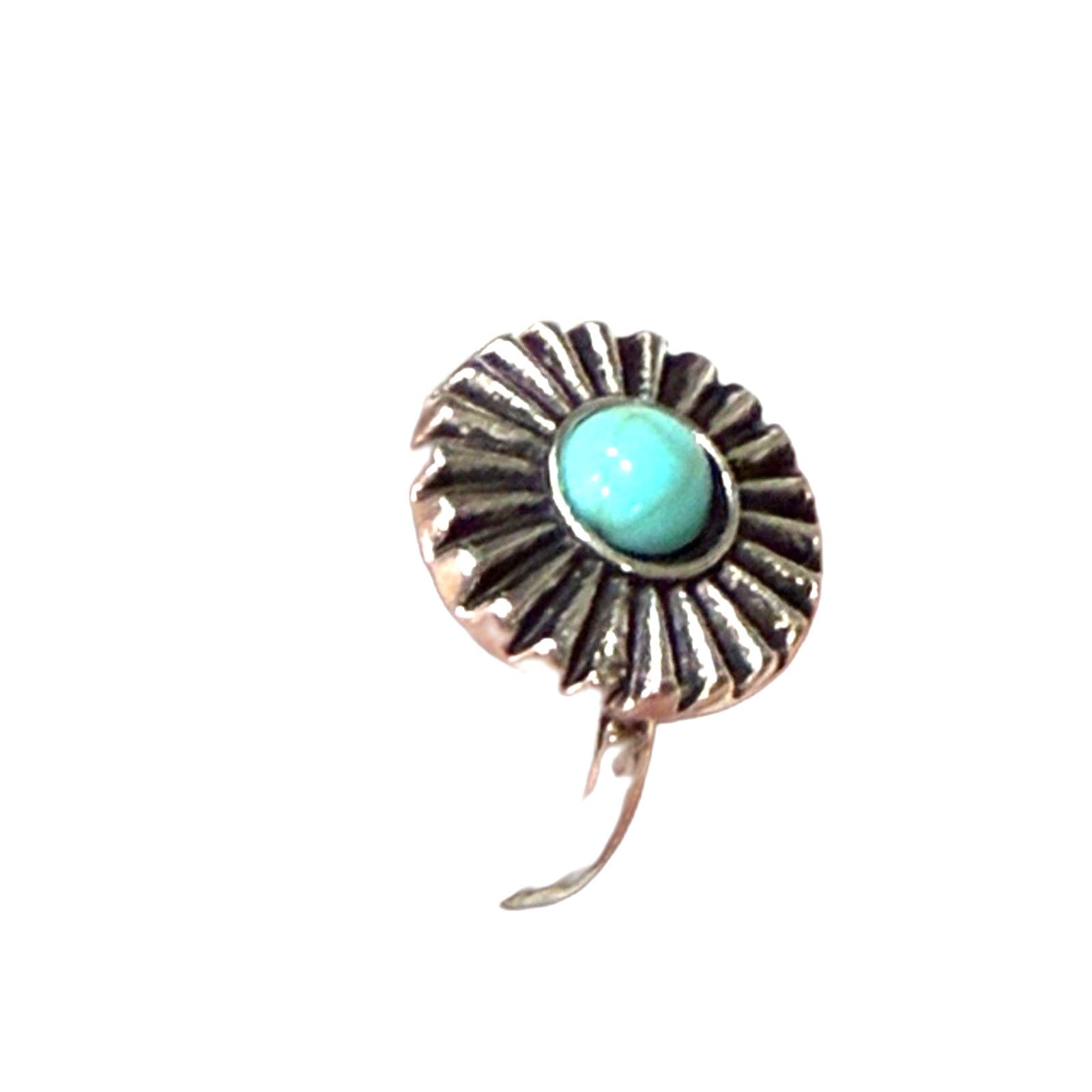 Elegant Silver Color Turquoise Ring - Thumbnail 3