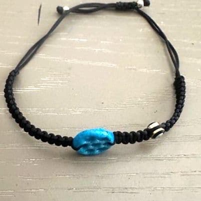 Assyrian Jewelry Bracelet Evil Eye Good Luck Bracelets Adjustable Handmade - Thumbnail 2