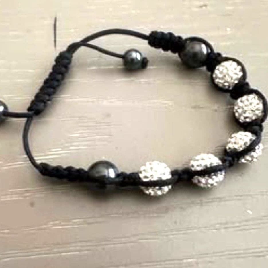 Shambala Bracelet with Cristals handmade - Thumbnail 4