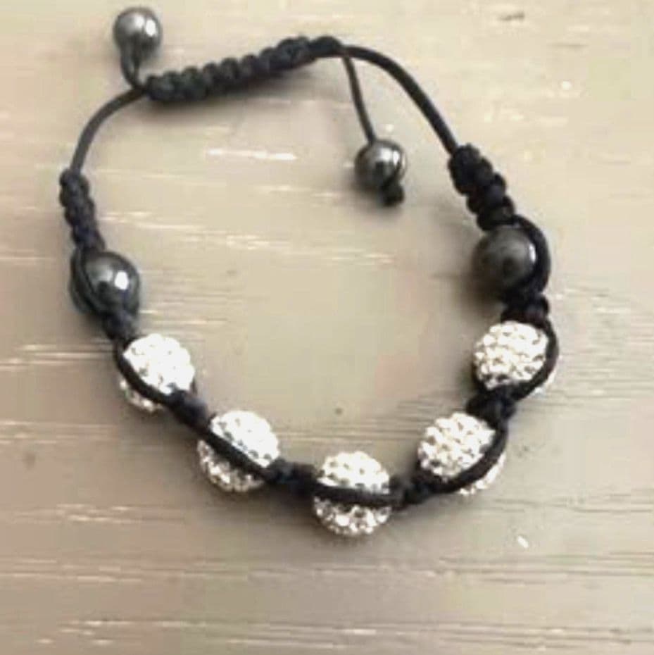 Shambala Bracelet with Cristals handmade - Thumbnail 3