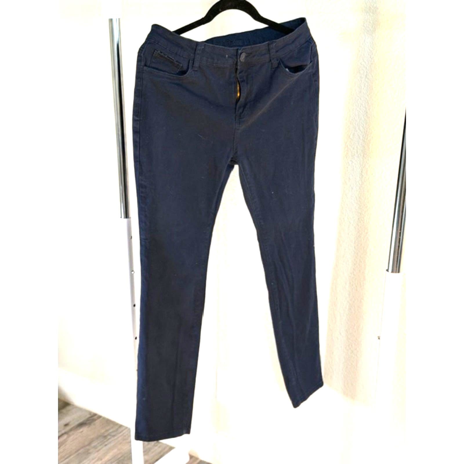 Y&F Jeans Dark Blue Skinny Stretch Denim Size 15/16 Juniors - Thumbnail 2