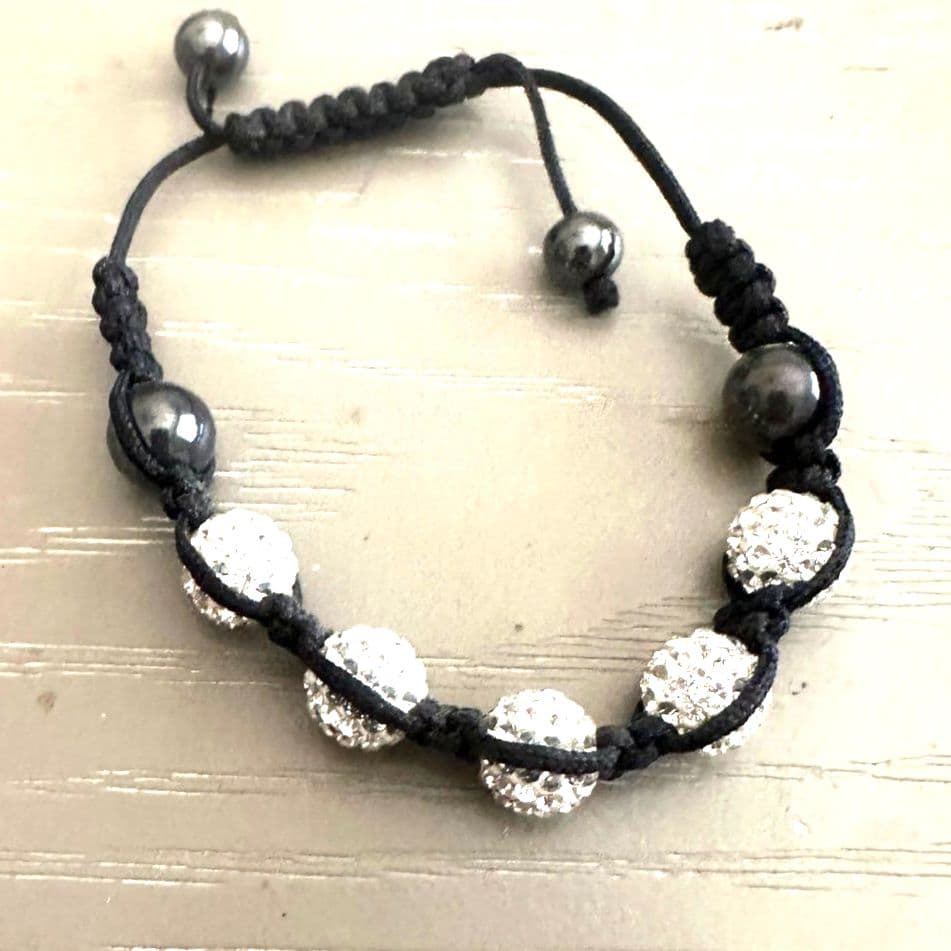 Shambala Bracelet with Cristals handmade - Thumbnail 2