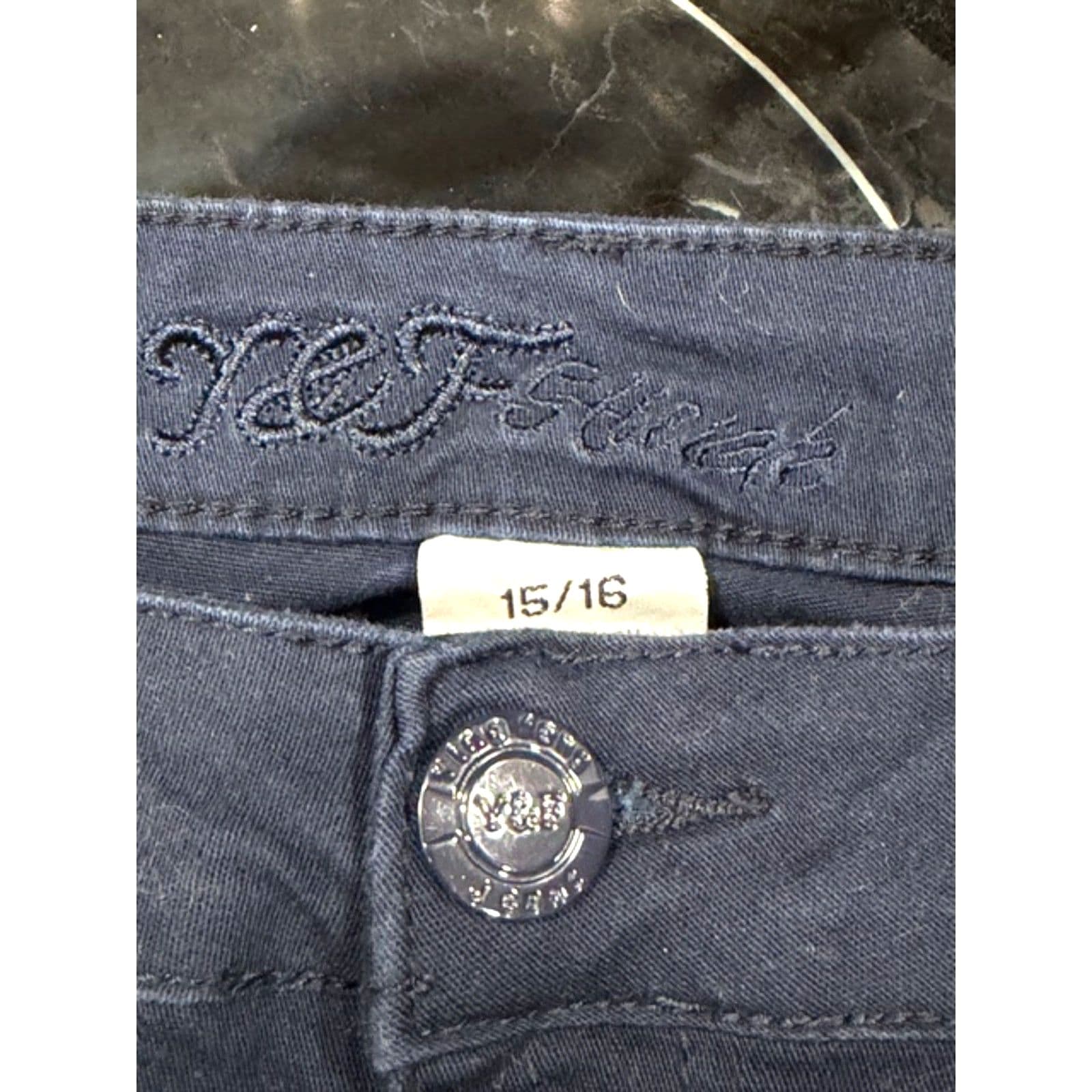 Y&F Jeans Dark Blue Skinny Stretch Denim Size 15/16 Juniors - Thumbnail 5