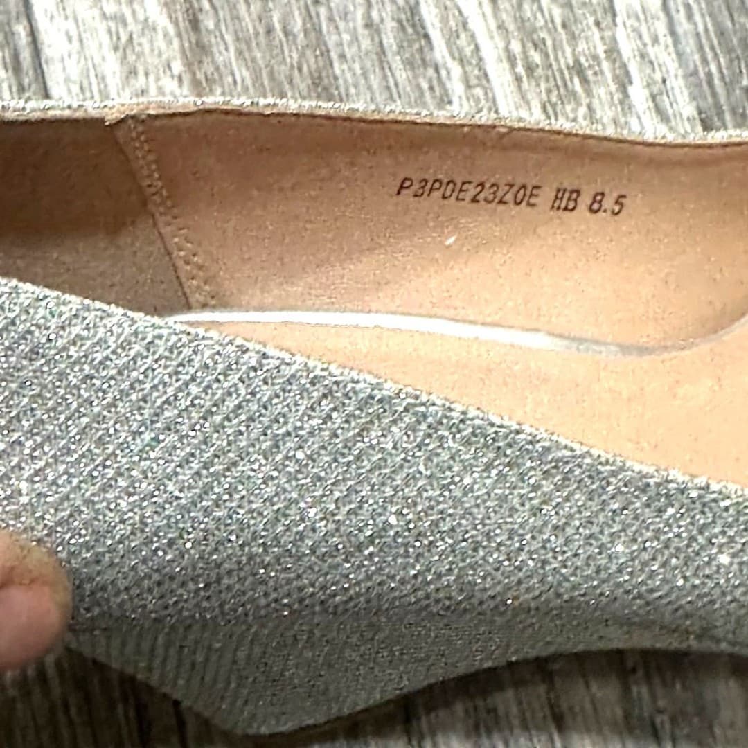 Silver Wedges, Closed Toe, Pumps, Pointed Toe IDIFU - Thumbnail 4