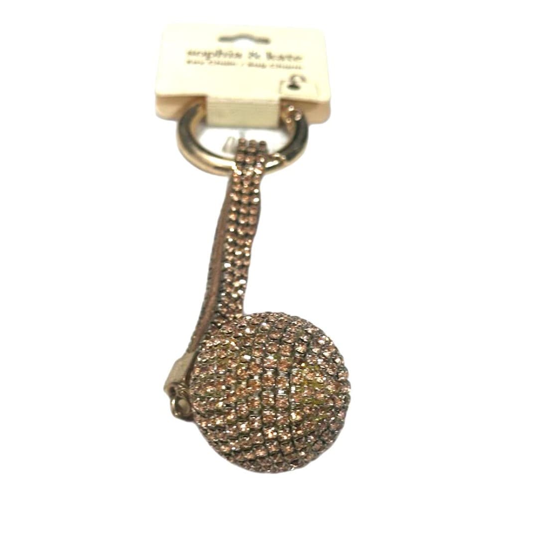 Sophia & Kate key chain/bag charm with a crystal ball design. - Image 1