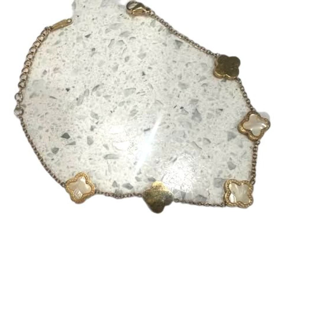 Stainless Steel mother of pearl bracelet - Thumbnail 3