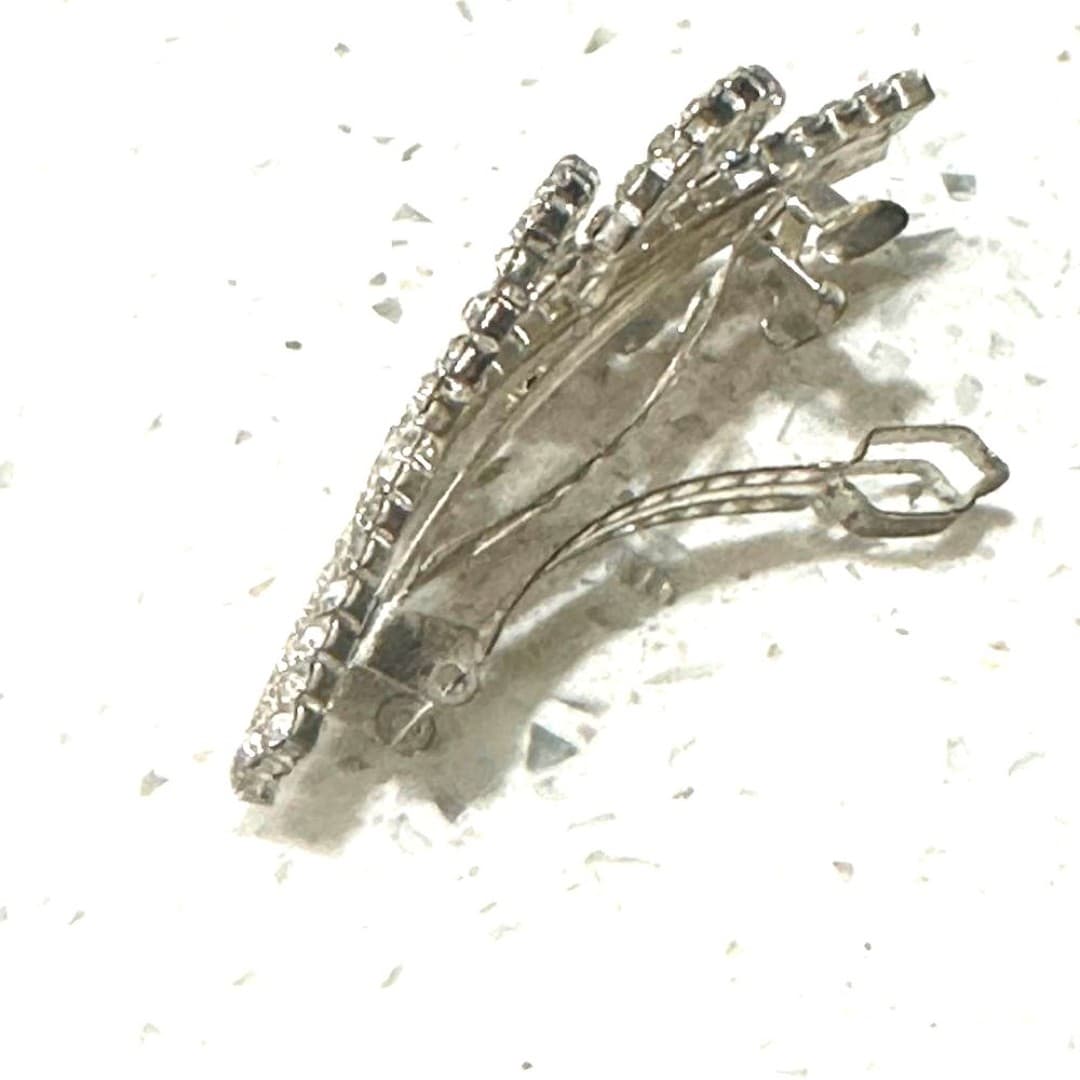 Sparkling Silver Hair Clip - Thumbnail 5
