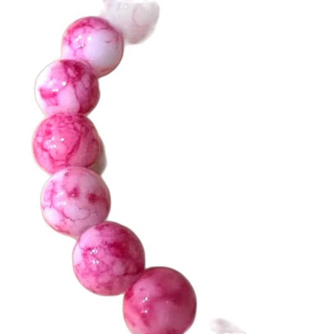 Bracelet with pink beads - Thumbnail 2