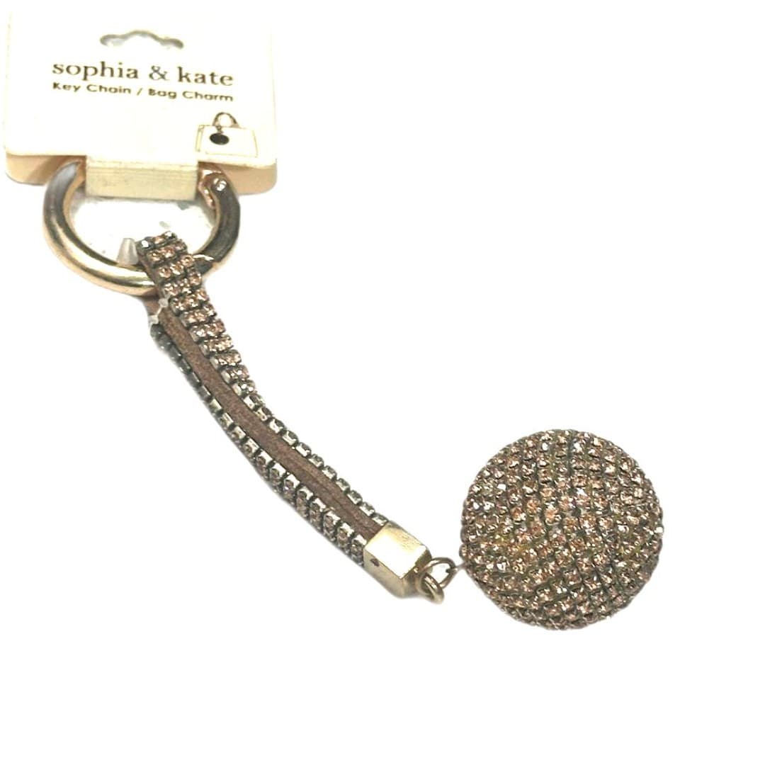 Sophia & Kate key chain/bag charm with a crystal ball design. - Thumbnail 2