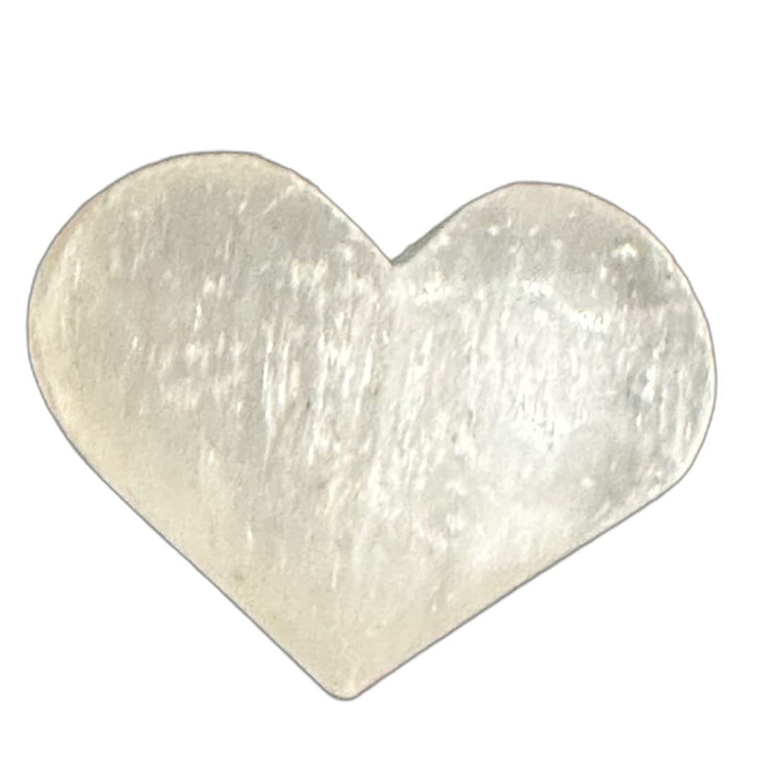 SelenitHeart-Shaped Stone For Spiritual Healing - Thumbnail 5