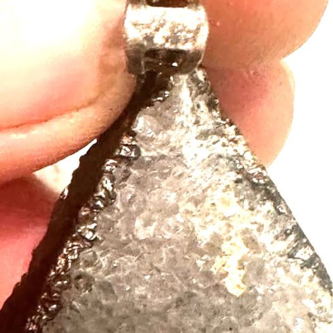 Amethyst Chrystal Druzy Cluster Pendant - Thumbnail 5