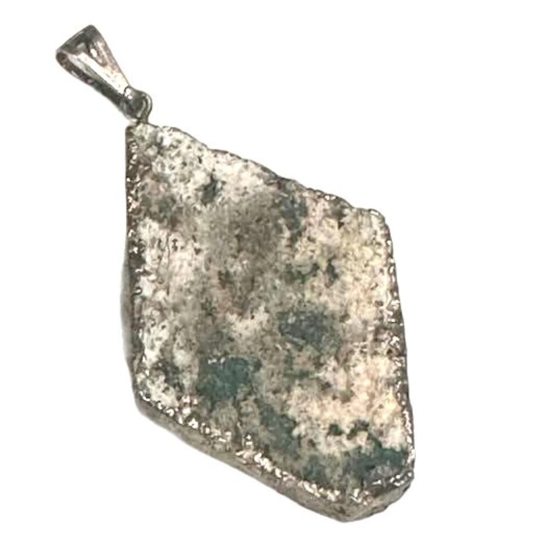 Amethyst Chrystal Druzy Cluster Pendant - Thumbnail 7