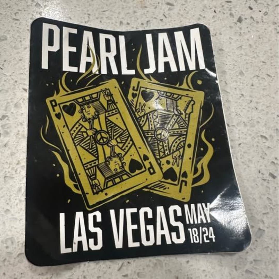 Pearl Jam Las Vegas Sticker Collector Item - Image 1