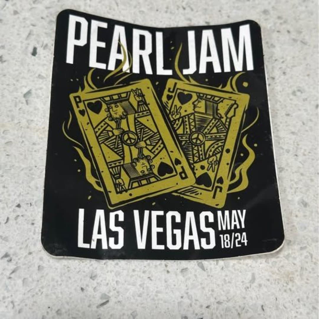 Pearl Jam Las Vegas Sticker Collector Item - Thumbnail 3