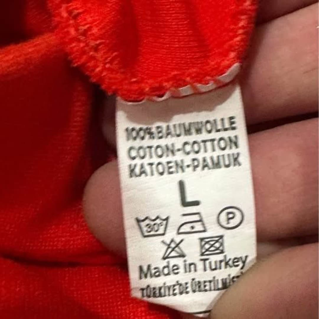 Red pants with rhinestone stripes - Thumbnail 5