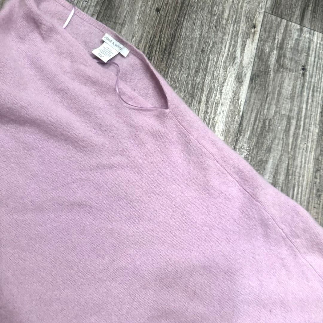 Deane & White Pullover knit top %100 cashmere - Thumbnail 5